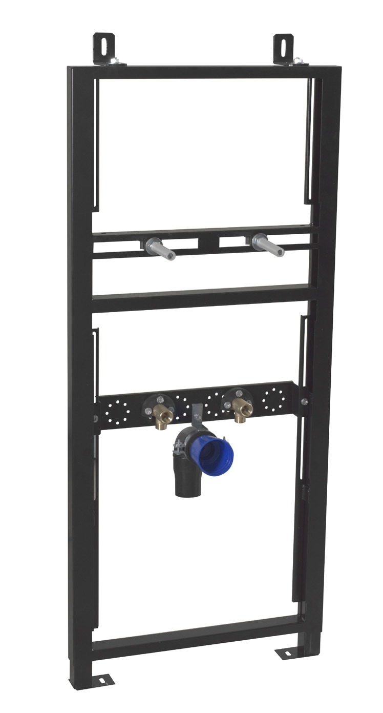 ^*sistem cadru fixare lavoar, valsir, metal, negru outlet