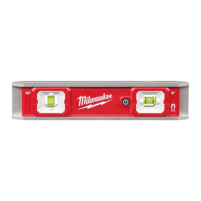 Bubble Levels MILWAUKEE -nivela magnetica led torpedo, milwaukee, 23 cm