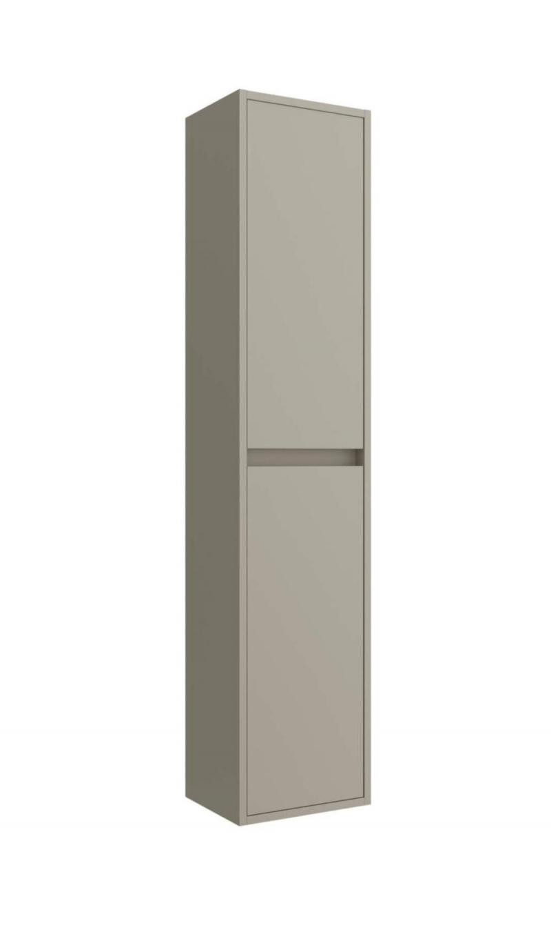 Storage Cabinets & Lockers N/A Coloana baie, salgar, noja, suspendat, grey satin, pal, 30x24x140 cm