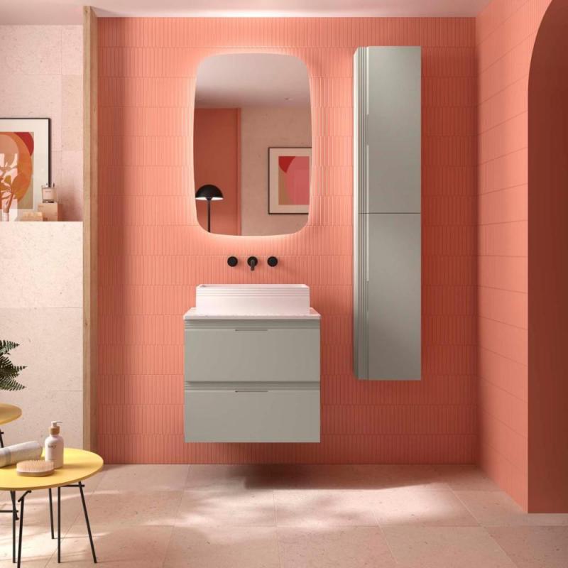 Bathroom Vanities N/A Mobilier pentru lavoar, salgar, emma, suspendat, moon grey, mdf, 59.8x45x54 cm
