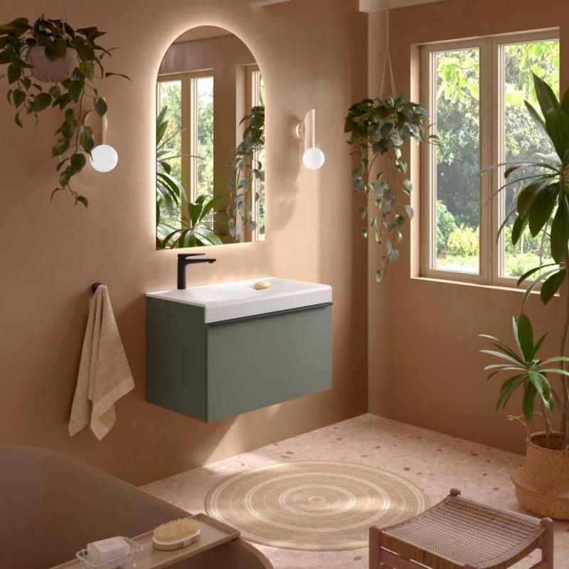 Bathroom Vanities N/A Mobilier pentru lavoar, salgar, ocean, suspendat, green forest, mdf, 79.7x45x50 cm