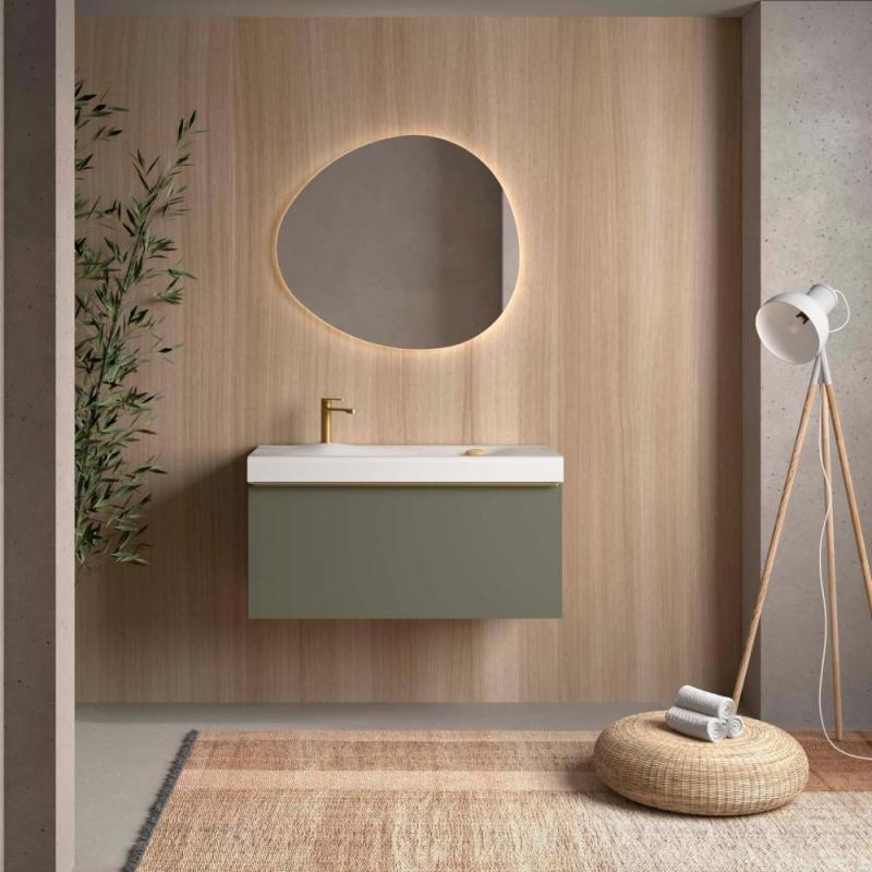 Bathroom Vanities N/A Mobilier pentru lavoar, salgar, ocean, suspendat, green forest, mdf, 99.7x45x50 cm
