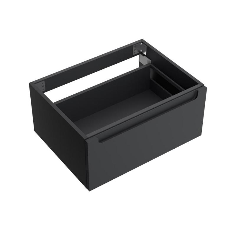 Bathroom Vanities SALGAR Mobilier pentru lavoar, salgar, monterrey, suspendat, negru mat, front mdf, 59.8x45x27 cm