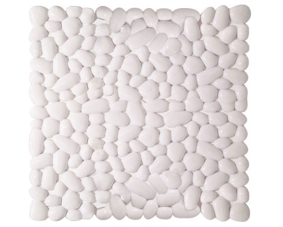 ^*covor antiderapant pentru dus, gedy, pietra, vinil, patrat, 55x55 cm, alb outlet