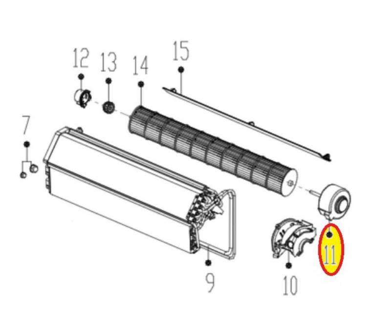 Curele, fulii MOTOR VENTILATOR (CC), ZKFP-20-8-6-7, 280Vdc,