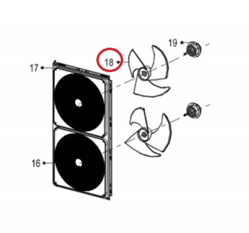 Elice / palete ventilatoare aer - axiale Elice ventilator ax...