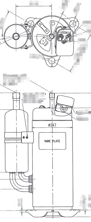 Compressors Compresor chiller midea mc-su30-rn1l