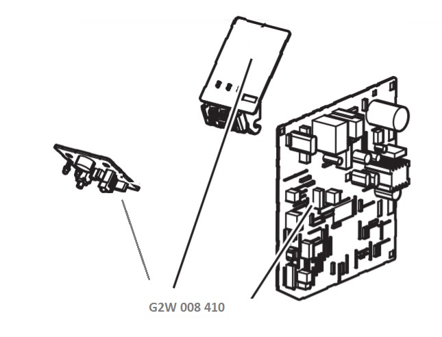 placa electronica mașina de spălat rufe Placa electronica pt u.i. msz-hr (g2w 008 410)