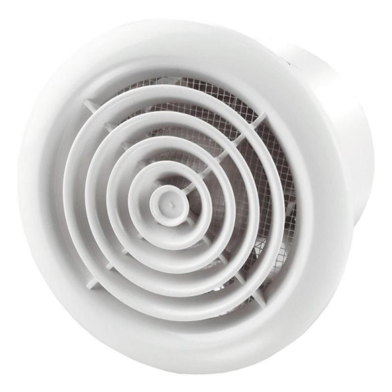 Ventilator axial, Julien Stile, Vents 100 PF, evacuare, grila rotunda, cu plasa, diametru 100 mm, 98 mc/h