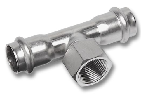 Teu, otel inox, sertizare, Nirotherm, Sanha, F, D.28mmX3/4''FIX28mm