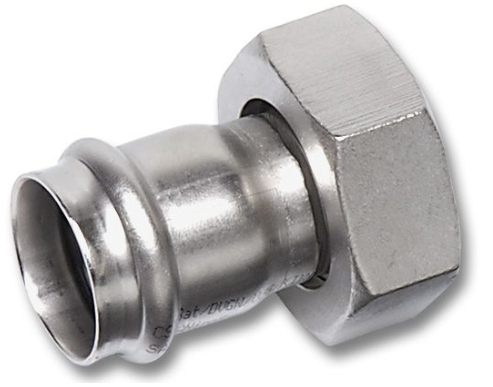Semiolande, otel inox, sertizare, Nirotherm, Sanha, F, D.18mmx3/4"FI