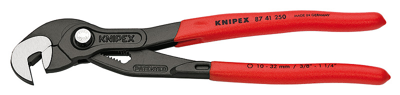Knipex 8741250 Cleste pentru şuruburi şi piuliţe metrice şi imperiale, între 10 şi 32 mm, lungime 250 mm