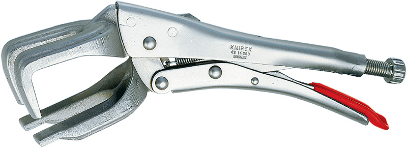Knipex 4214280 Cleste autoblocant special pentru lucrari de tinichigerie, lungime 280 mm