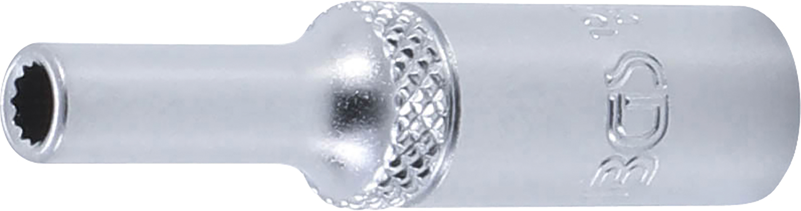 BGS 10702  Cheie tubulară  4 mm in 12 colțuri, lungă cu antrenare 6,3 mm (1/4")mm