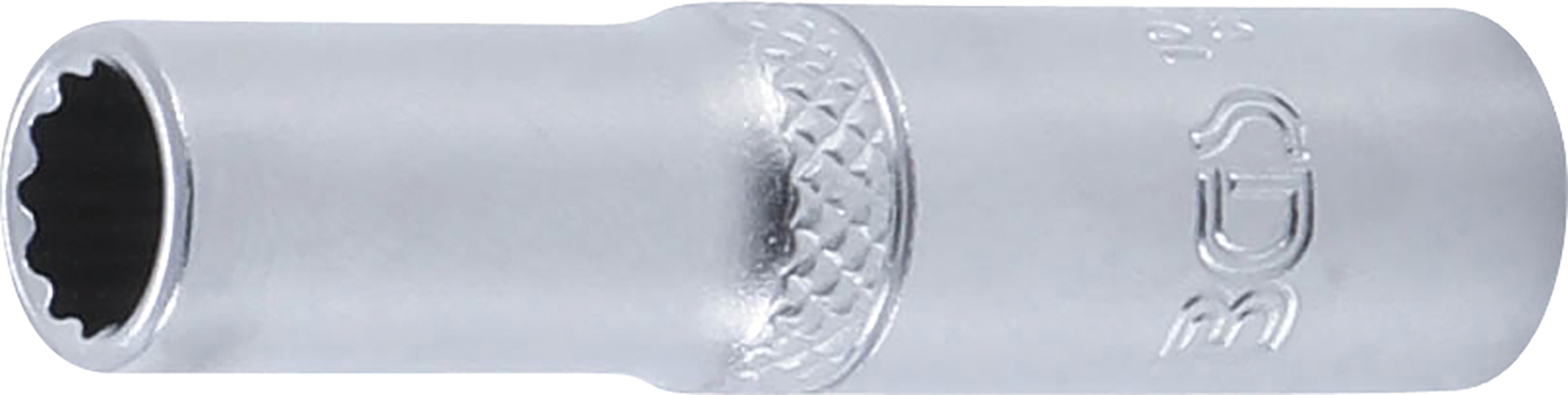 BGS 10707 Cheie tubulară 7 mm in 12 colțuri, lungă cu antrenare 6,3 mm (1/4")mm