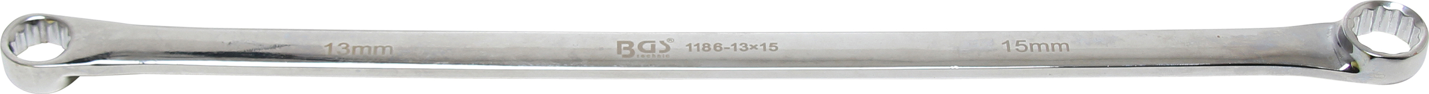BGS 1186-13X15 Cheie inelara dreapta 13x15 mm, lungime 370 mm