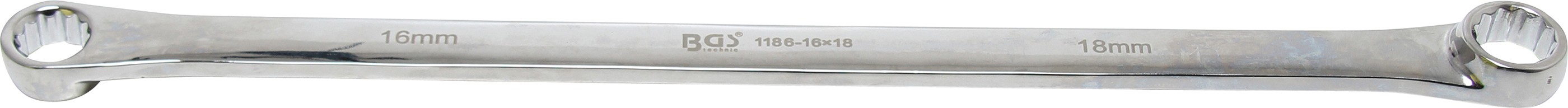 BGS 1186-16X18 Cheie inelara dreapta 16x18 mm, lungime 410 mm