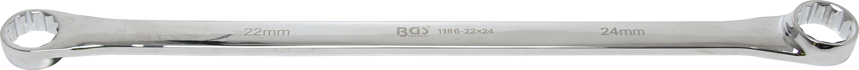 BGS 1186-22X24mm Cheie inelara dreapta, Extra lunga