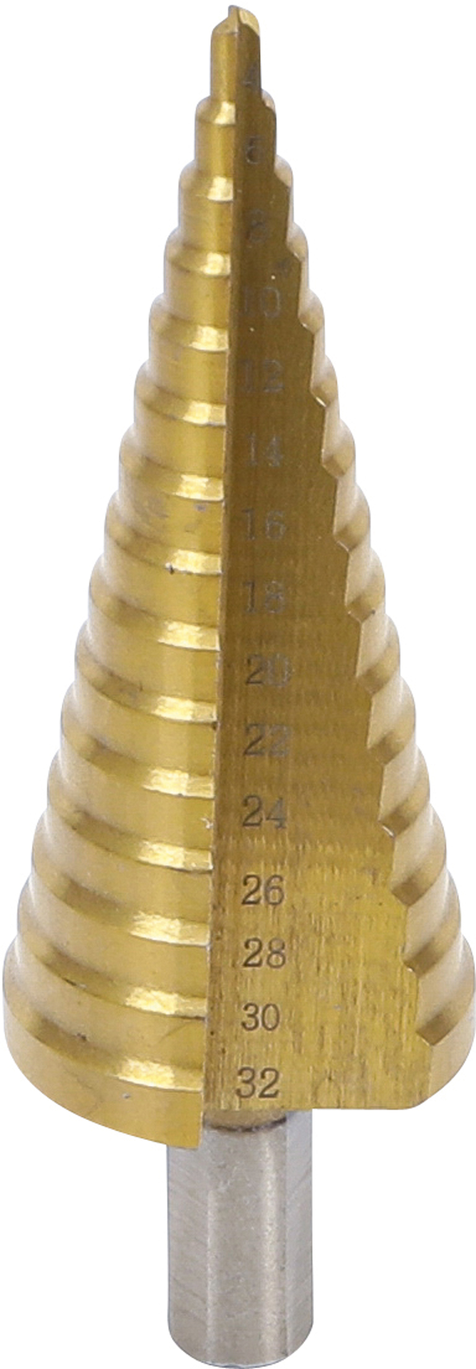 BGS 1619 Freza pentru gaurit si  majorat in trepte,pentru metal, 4-32mm
