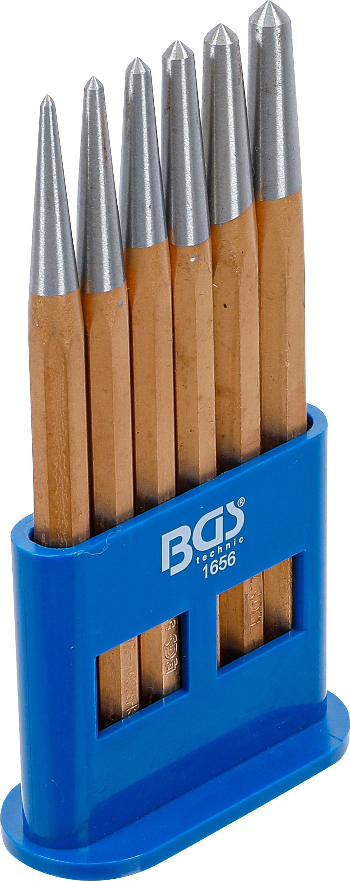 BGS 1656 Set punctatoare 3-4-5-6-7-8mm, lungime 150mm, 6 piese