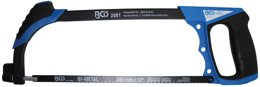 BGS 2081 Ferăstrău pentru metale din aluminiu, incl. pânză de ferăstrău HSS 300 mm