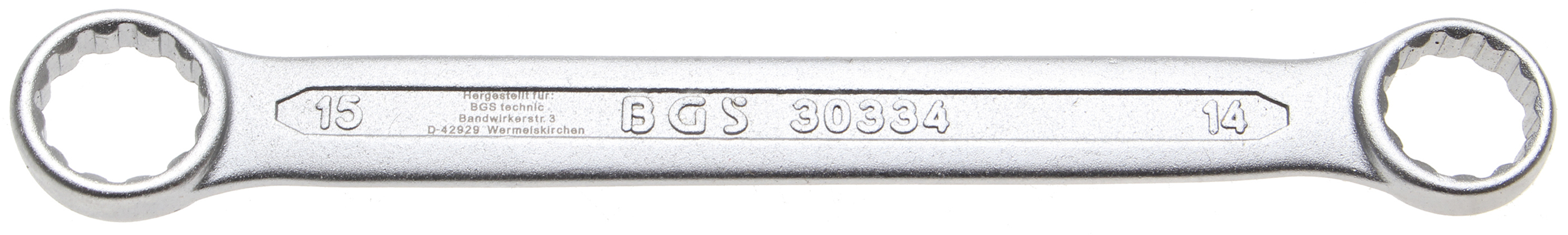BGS 30334 Cheie inelara,extra plata, 14 x 15 mm