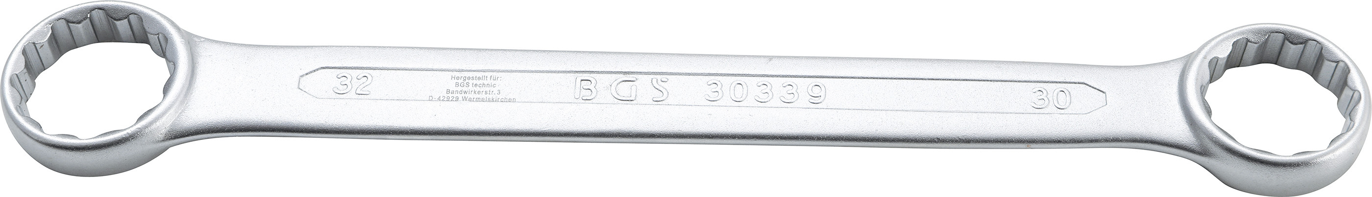 BGS 30339 Cheie inelară dublă 30 x 32 mm extra plată