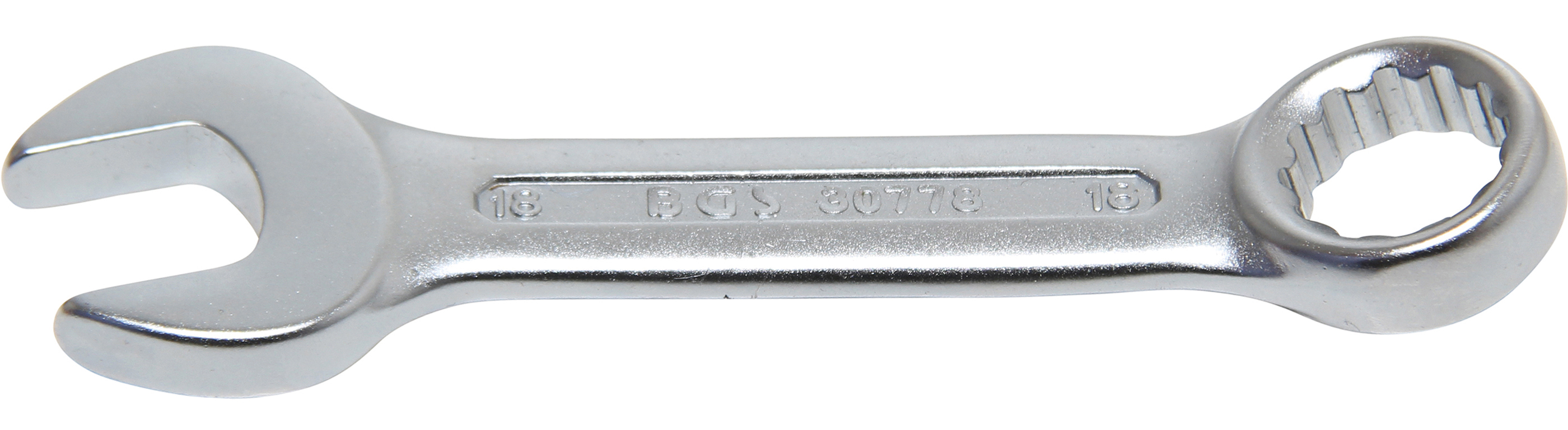 BGS 30778 Cheie combinata, extra scurta, 18 mm