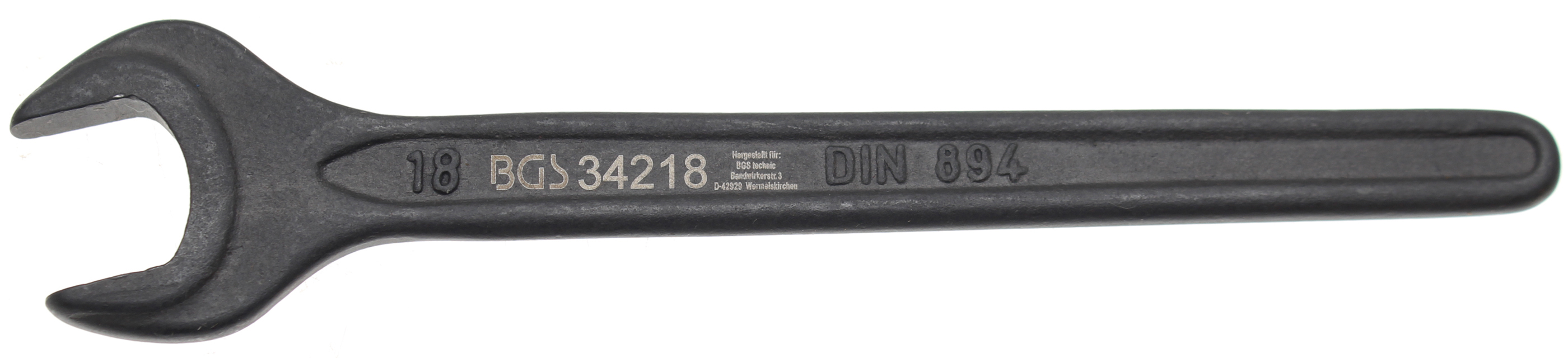 BGS 34218 Cheie fixa simpla,18 mm,DIN 894