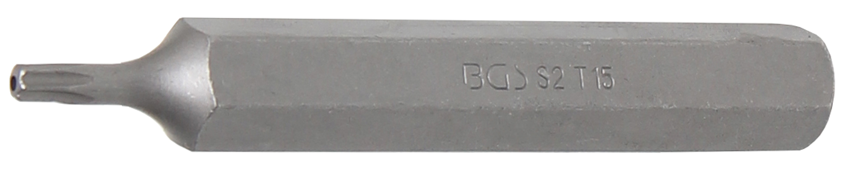BGS 4715 Bit Torx T15 cu gaura de securizare, lungime 75mm, antrenare 10mm(3/8")