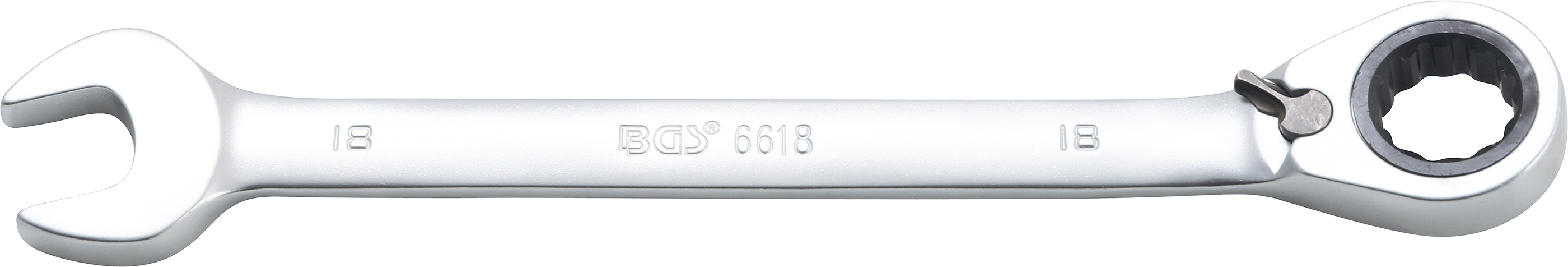BGS 6618 Cheie combinata cu clichet 18 mm