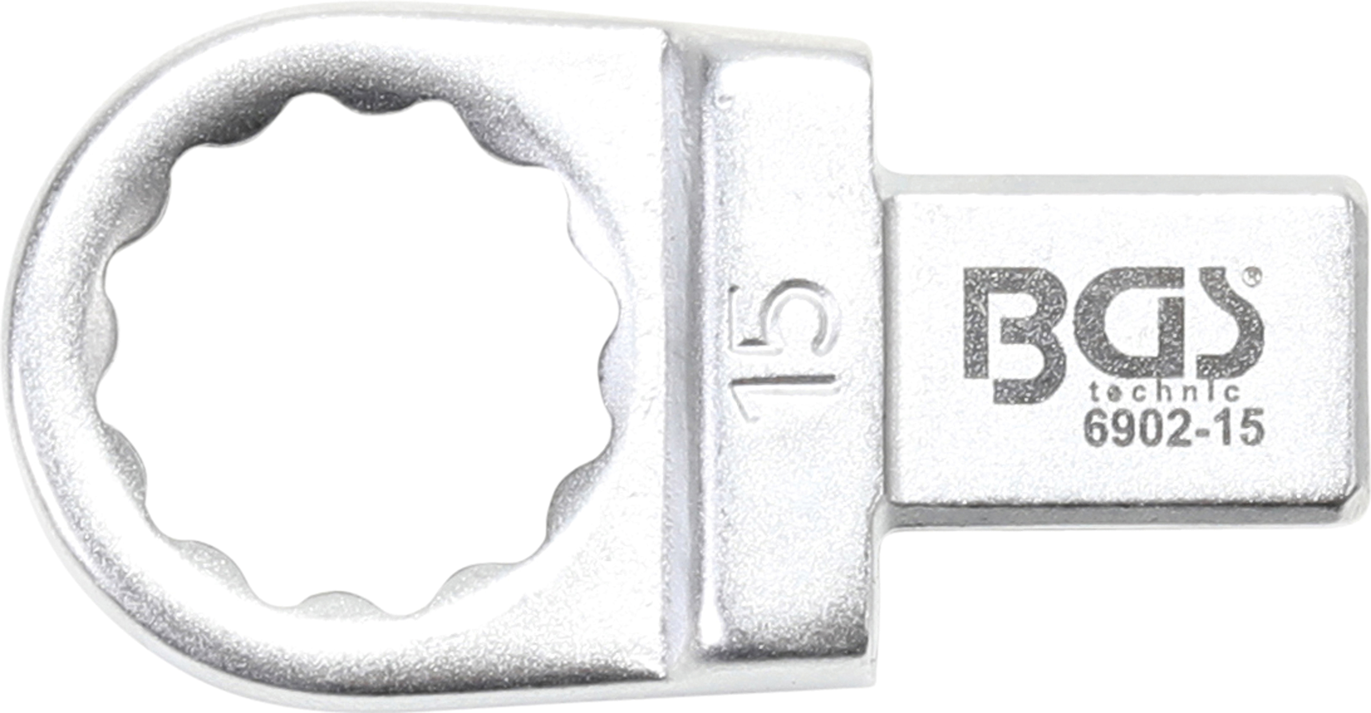 BGS 6902-15 Cheie inelară detașabilă 15 mm, prindere 9 x 12 mm