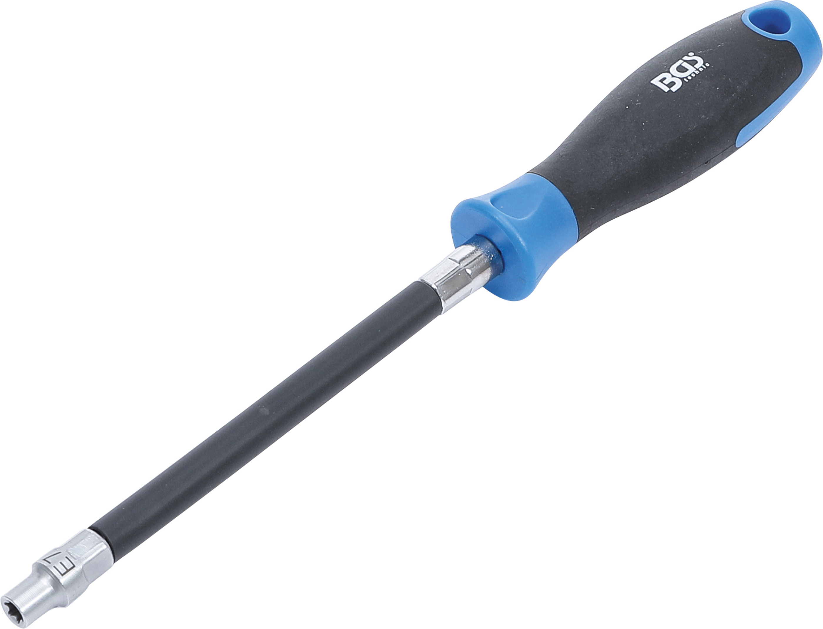 BGS 70023 Şurubelniţă flexibilă cu tubulara profil E7, lungimea tijei 150 mm