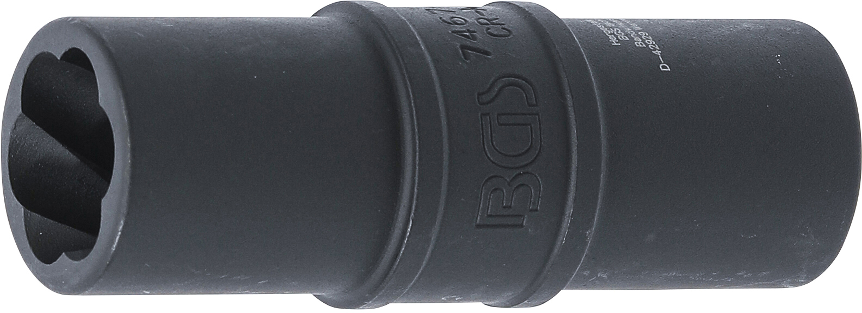 BGS 7467-17  Extractor pentru prezoane de roti deteriorate 17 mm, antrenare 12,5 mm (1/2")