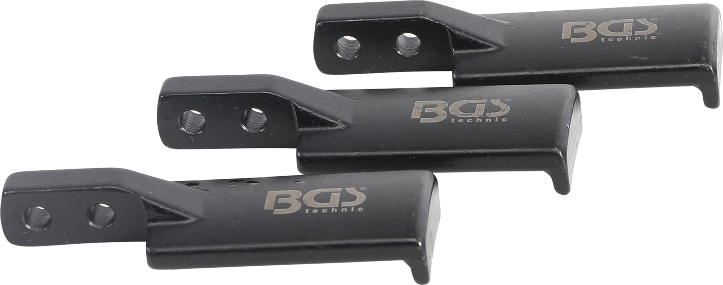 BGS 7760-2  Set 3 brate extra plate  pentru  presa de rulmenti BGS 7760, versiune foarte subțire dimensiuni: 83 mm x 22,5 mm x 3,5 mm