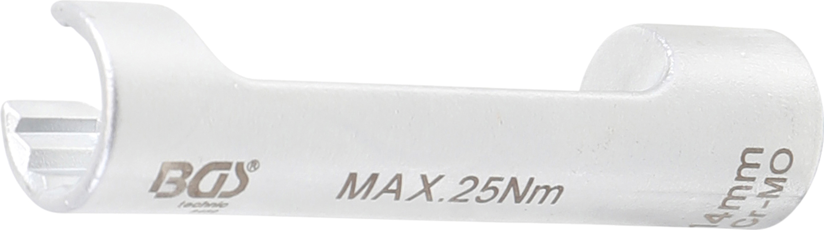 BGS 8469  Cheie tubulara 14 mm decupata speciala pentru conducte de injectoare Mercedes-Benz antrenare 10 mm (3/8"), lungime 85.5mm