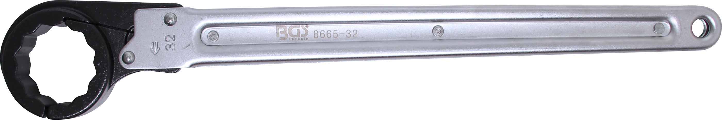 BGS 8665-32 Cheie inelara cu cliket pentru conducte 32 mm