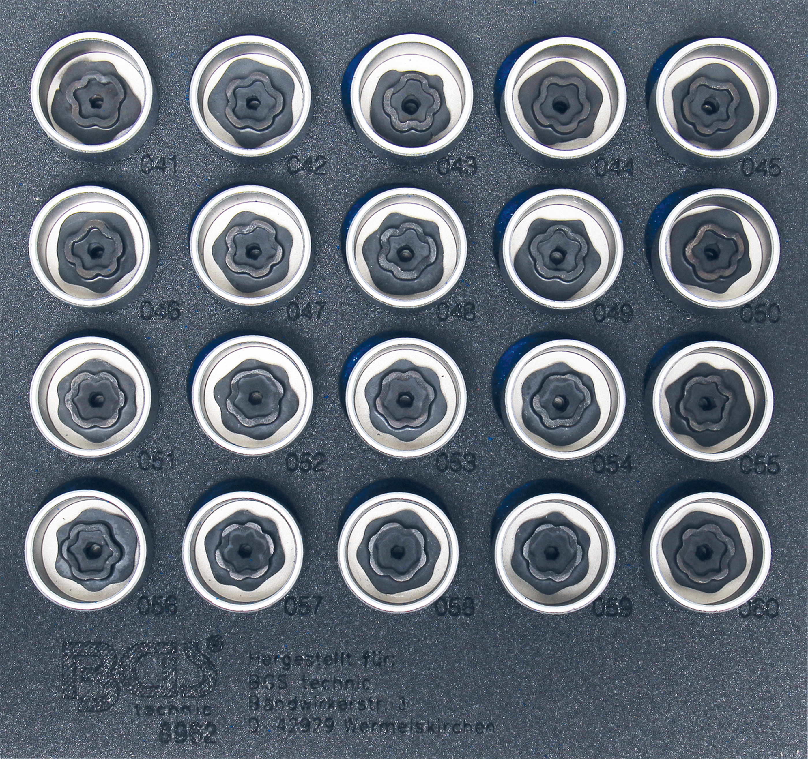 BGS 8962 Set chei speciale pentru antifurt roti BMW , antrenare hexagon 17mm, 22-piese