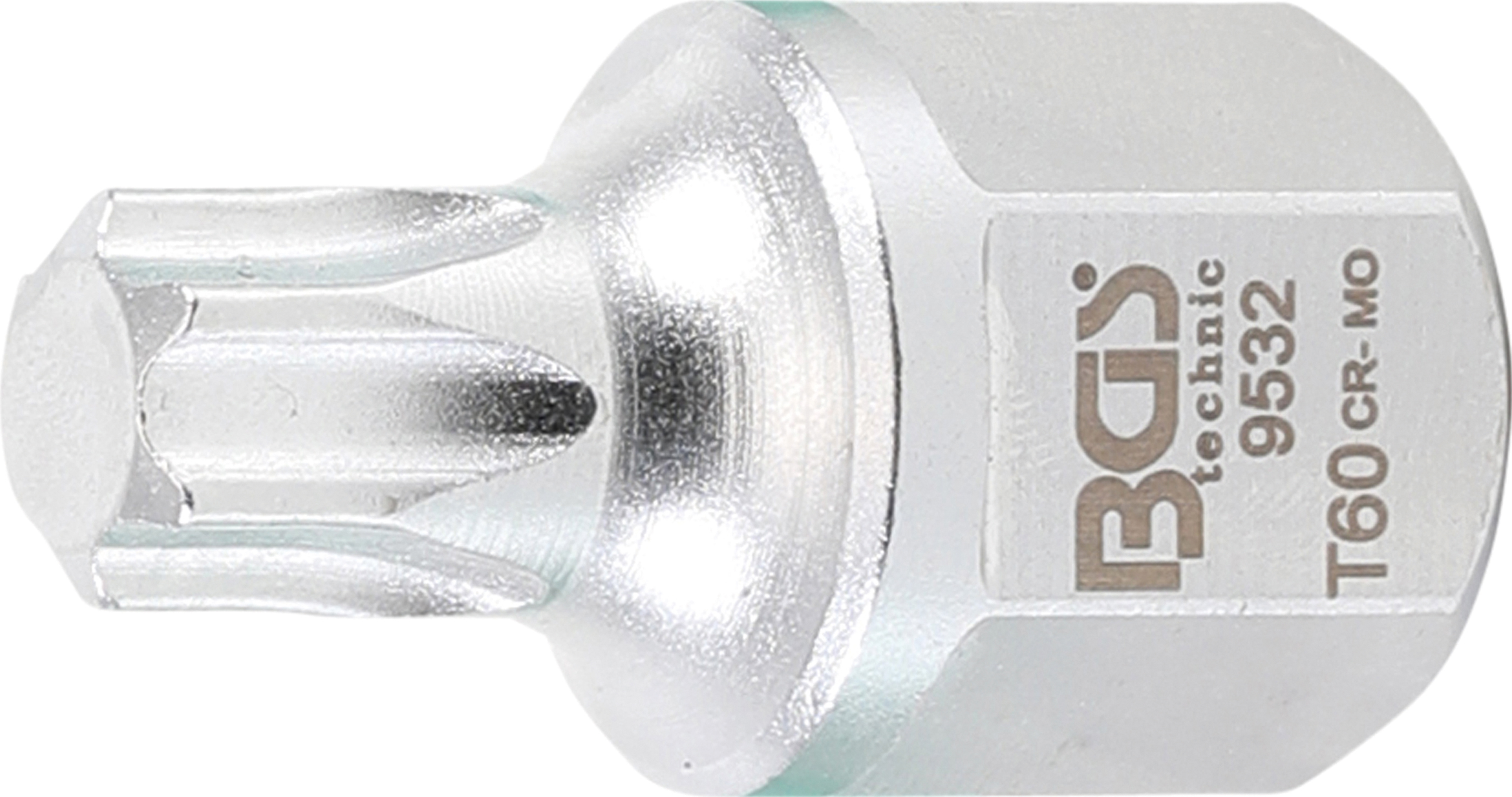 BGS 9532 Bit Torx T60 pentru slabit curele de accesorii poly-v VAG 6 cylinder TDI common rail, antrenare 1/2" / Hexagon exterior 22 mm