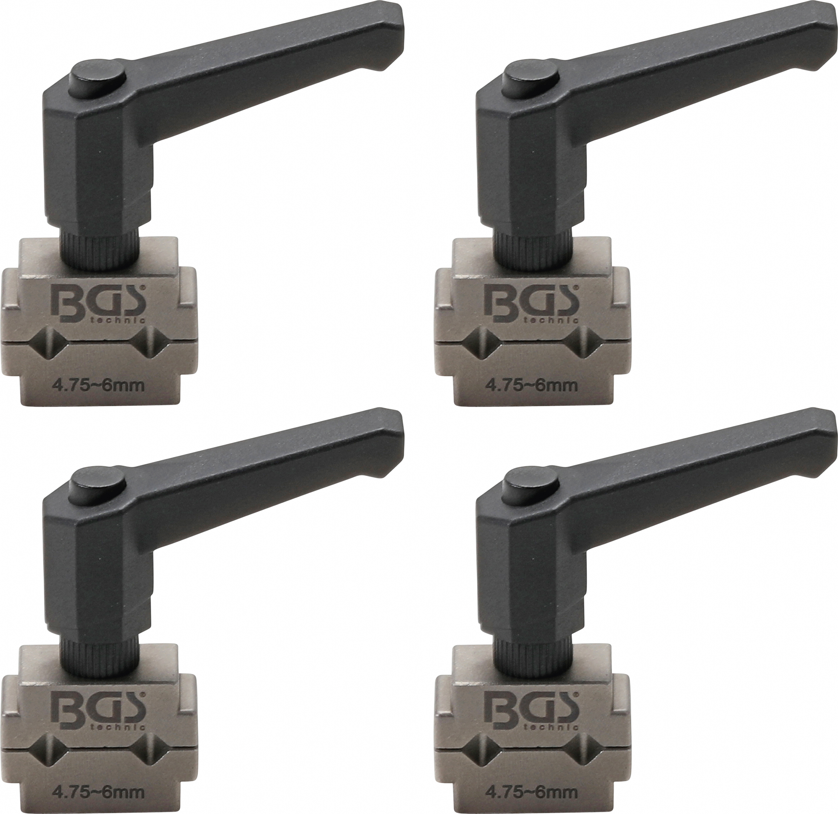 BGS 9533-1 Set cleme conducte frână, 4,75 + 6 mm, 4 piese