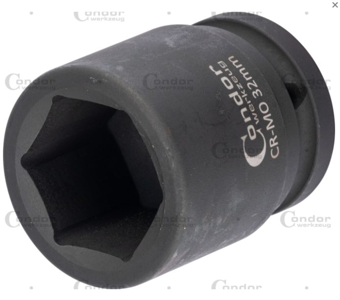 Condor 22600-K27 Tubulara de impact hexagon 27 mm, antrenare 3/4"