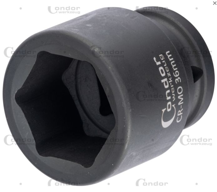 Condor 22600-K36 Tubulara de impact hexagon 36 mm, antrenare 3/4"