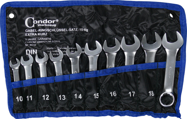 Condor 4410 Set 10 chei combinate scurte, 10-19 mm