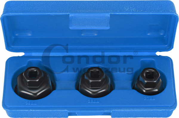 Condor 5360 Set chei pentru filtre de ulei, act. 3/8", 27/32/36 mm, 3 piese