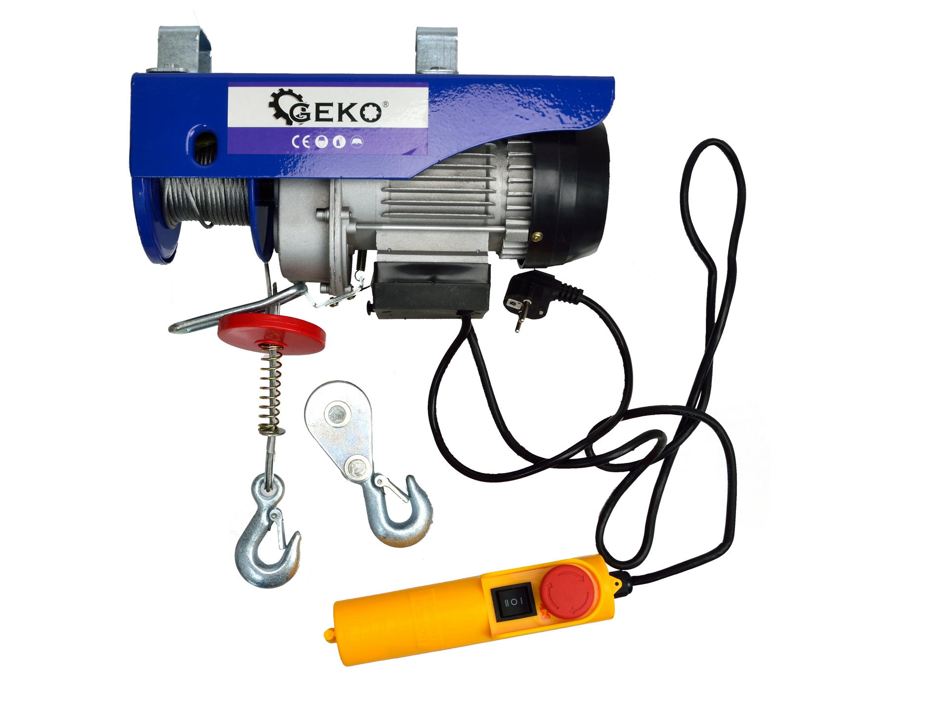 Geko G01087 Troliu electric pentru ridicat, 150/300 kg, 600 W