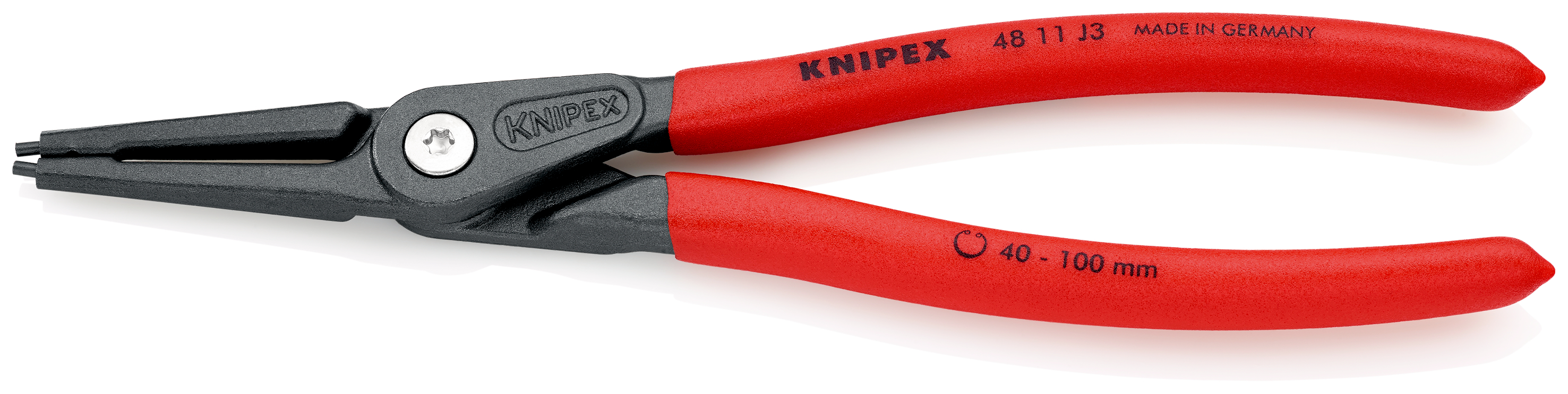 Knipex 4811J3 Cleste pentru inele de siguranta de interior, lungime 225 mm