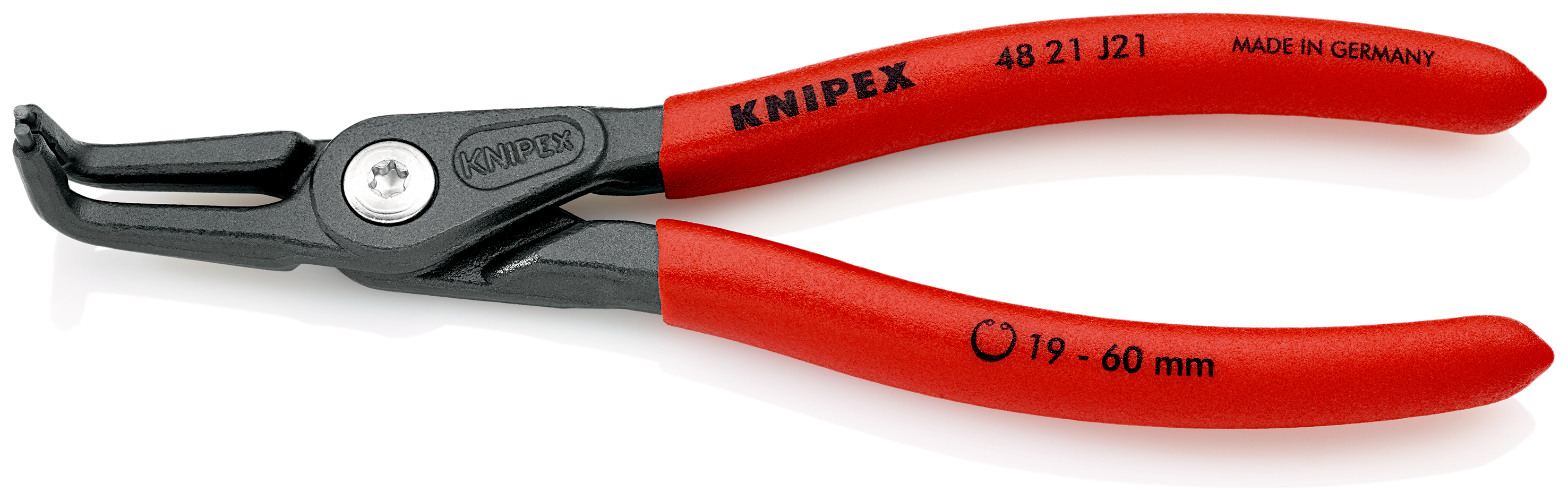 Knipex 4821J21 Cleste pentru inele de siguranta de interior, lungime 165 mm