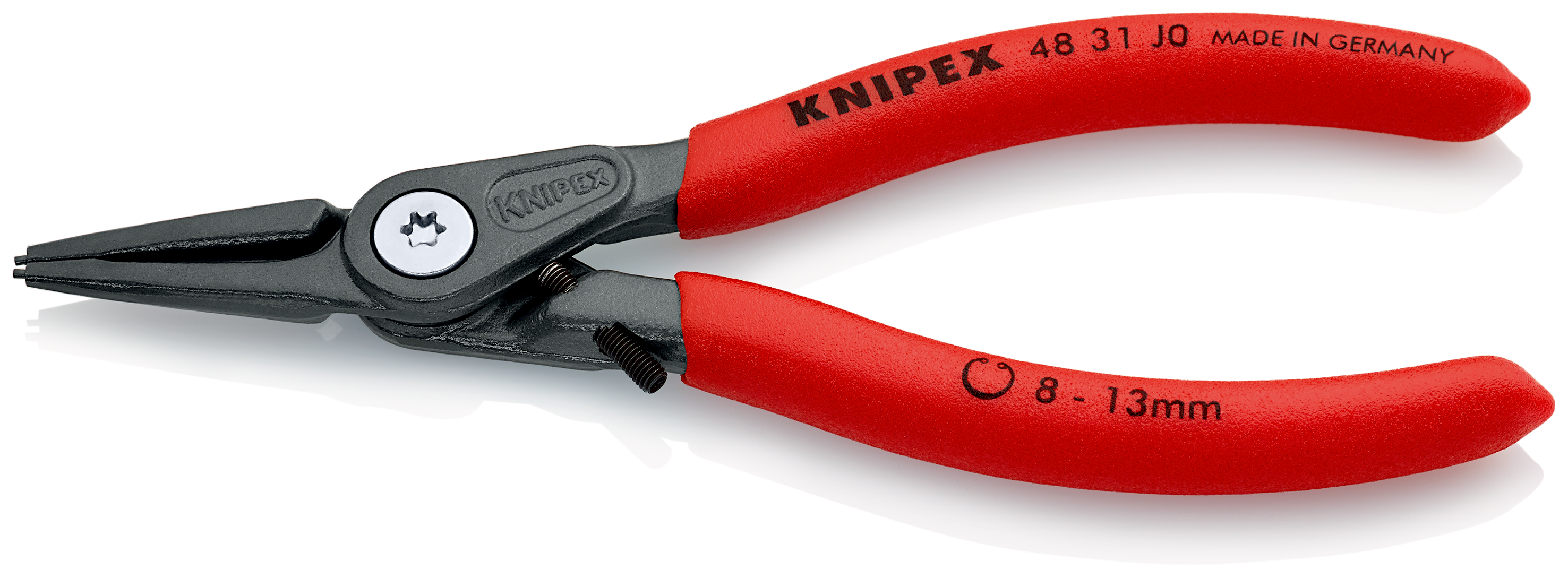 Knipex 4831J0 Cleste pentru inele de siguranță de interior cu protecţie la supraîntindere, lungime 140 mm
