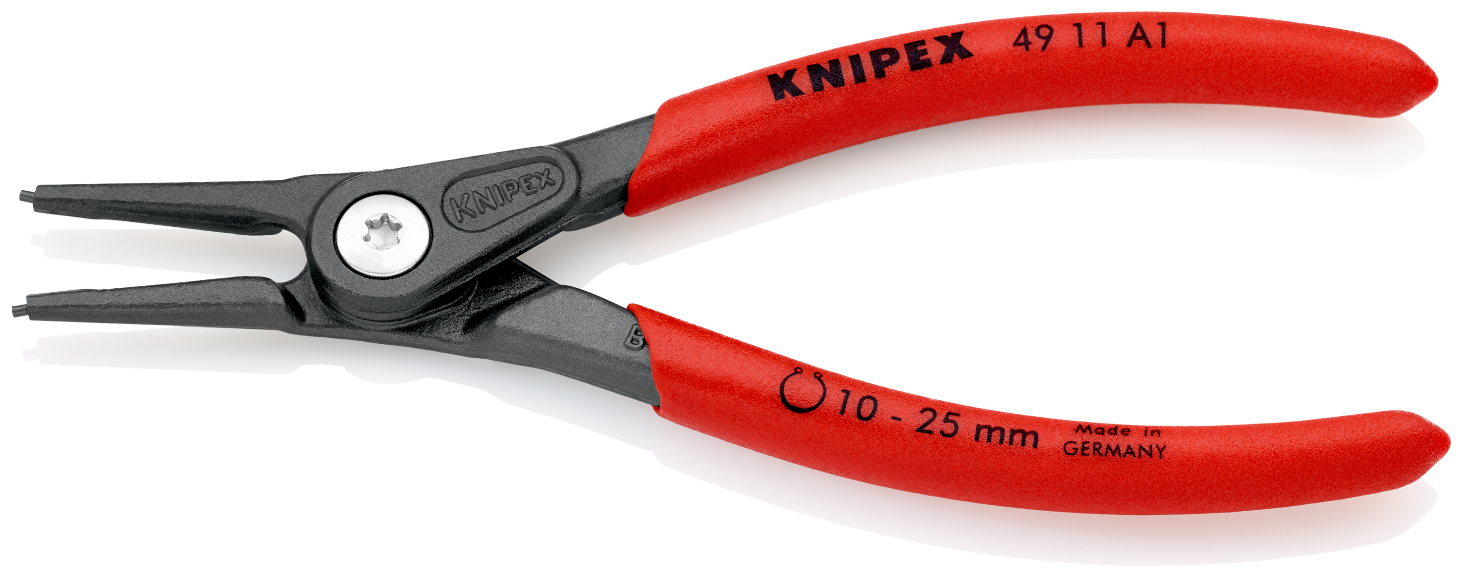 Knipex 4911A1 Cleste pentru inele de siguranță de interior, lungime 140 mm