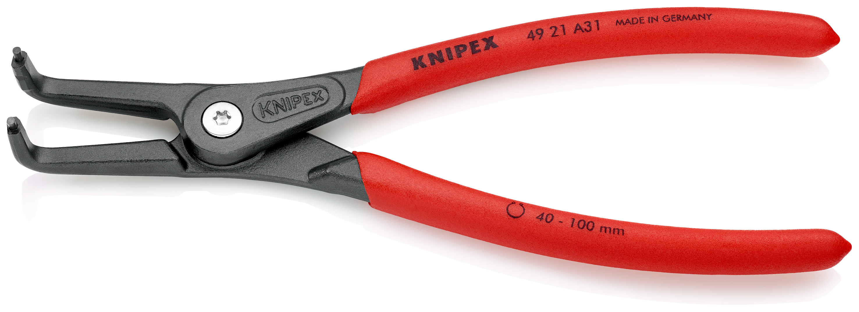 Knipex 4921A31 Cleste pentru inele de siguranță de interior, lungime 210 mm